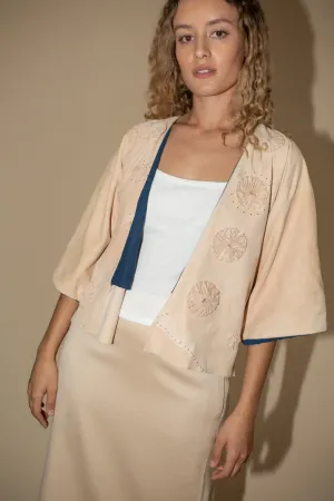 Milena Silvano Suede Kimono in Pink