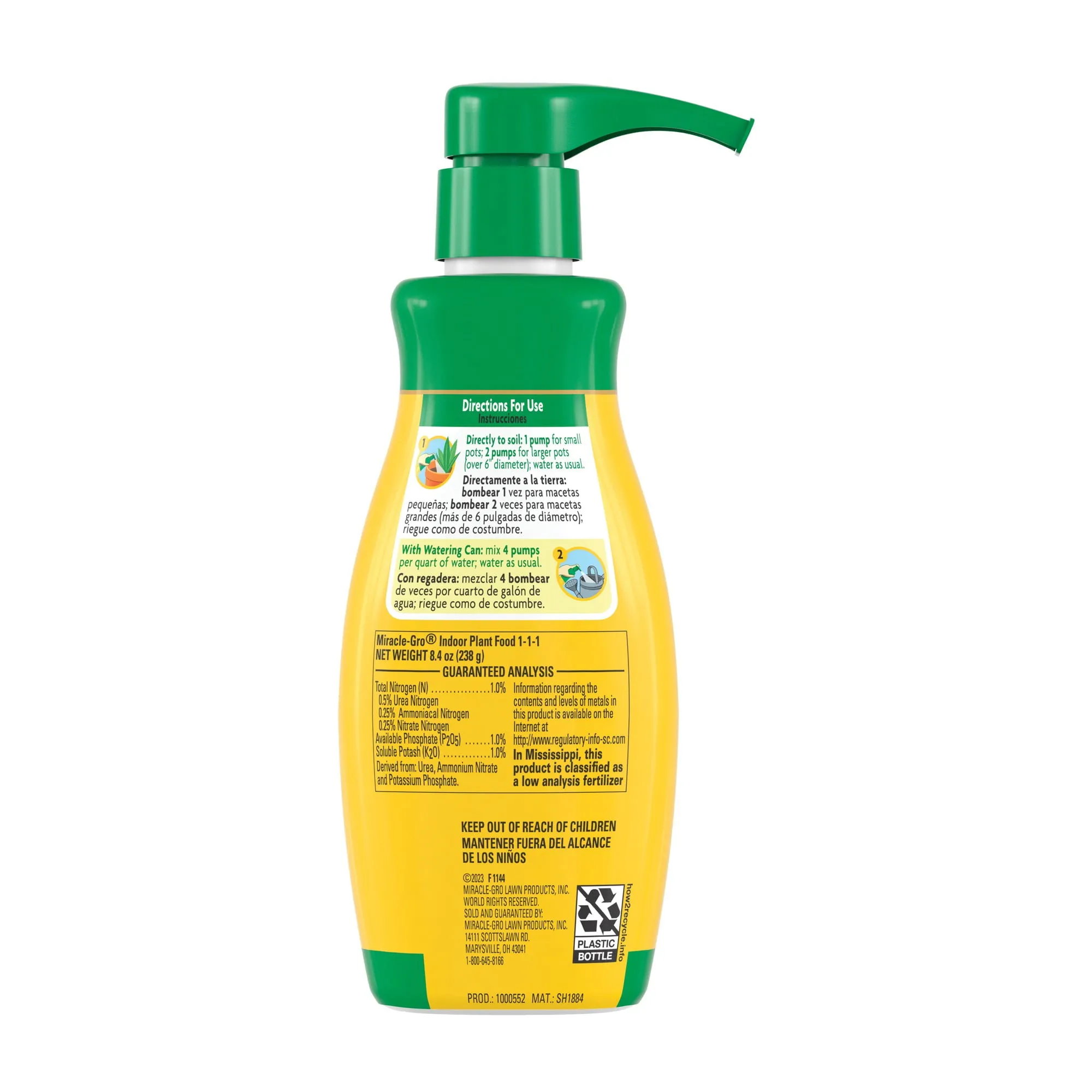 Miracle-Gro Indoor Plant Food, Liquid Fertilizer for Plants, 8 Fl. Oz.
