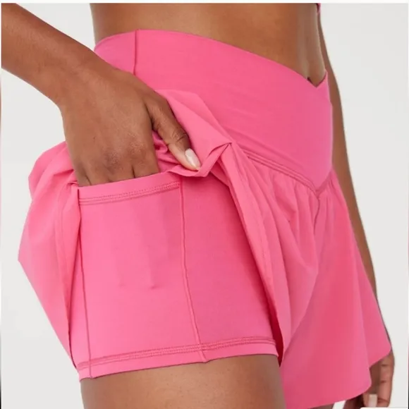 M,L:Aerie Crossover Flowy Stretch Shorts