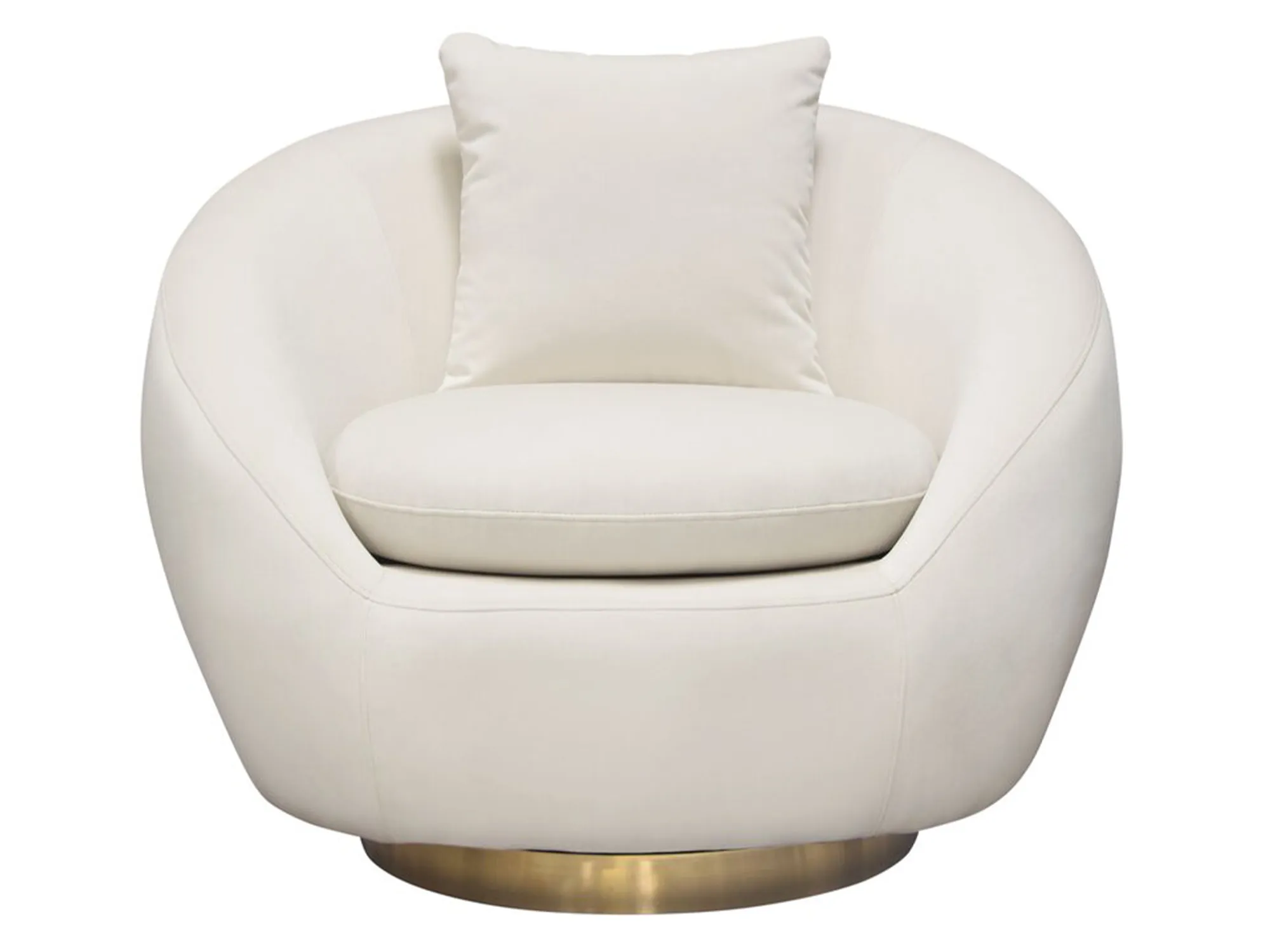 MONACO SWIVEL CHAIR - IVORY