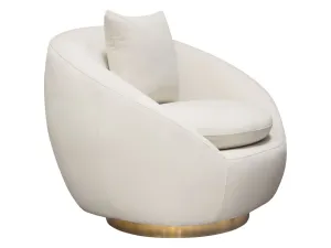 MONACO SWIVEL CHAIR - IVORY