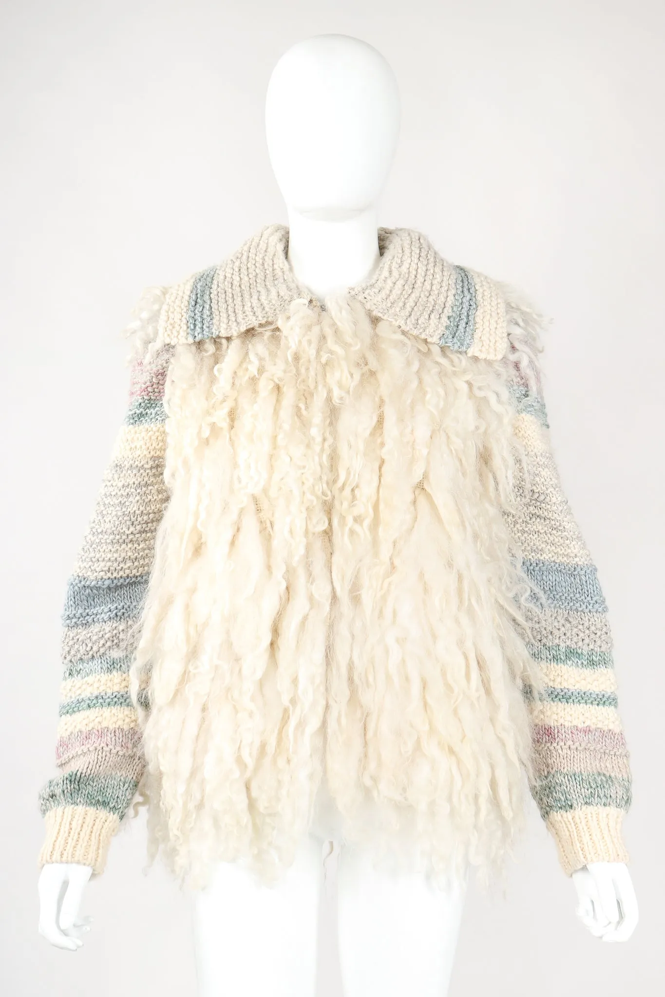 Mongolian Fleece Sweater Jacket