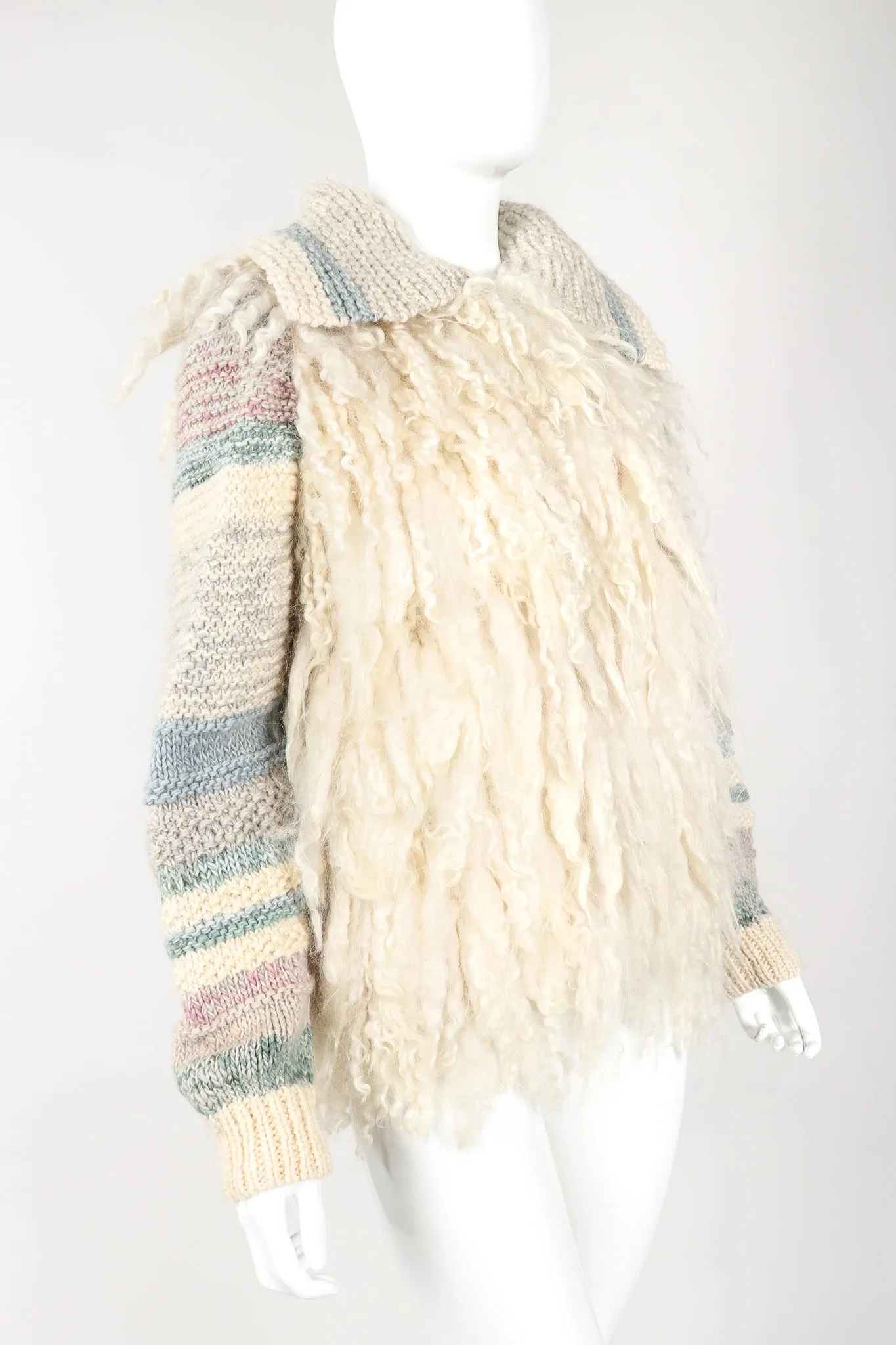 Mongolian Fleece Sweater Jacket