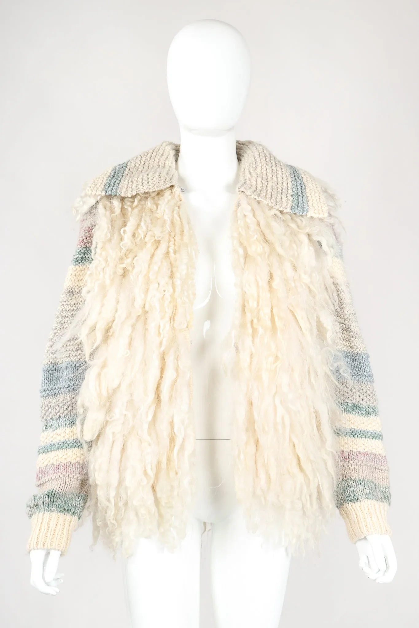 Mongolian Fleece Sweater Jacket