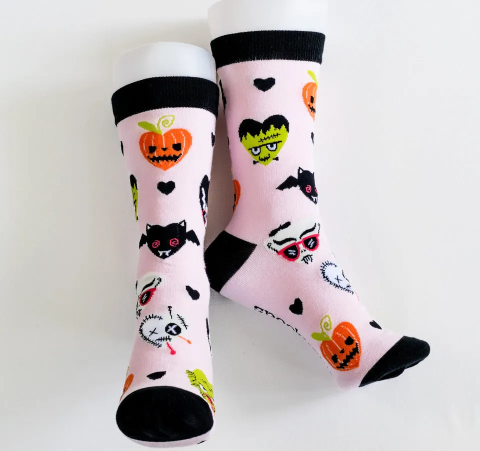 Monster Luv Pastel Socks (One Size)