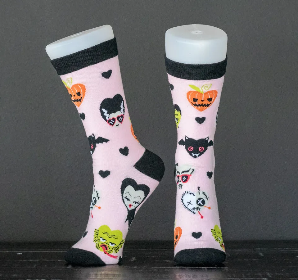 Monster Luv Pastel Socks (One Size)