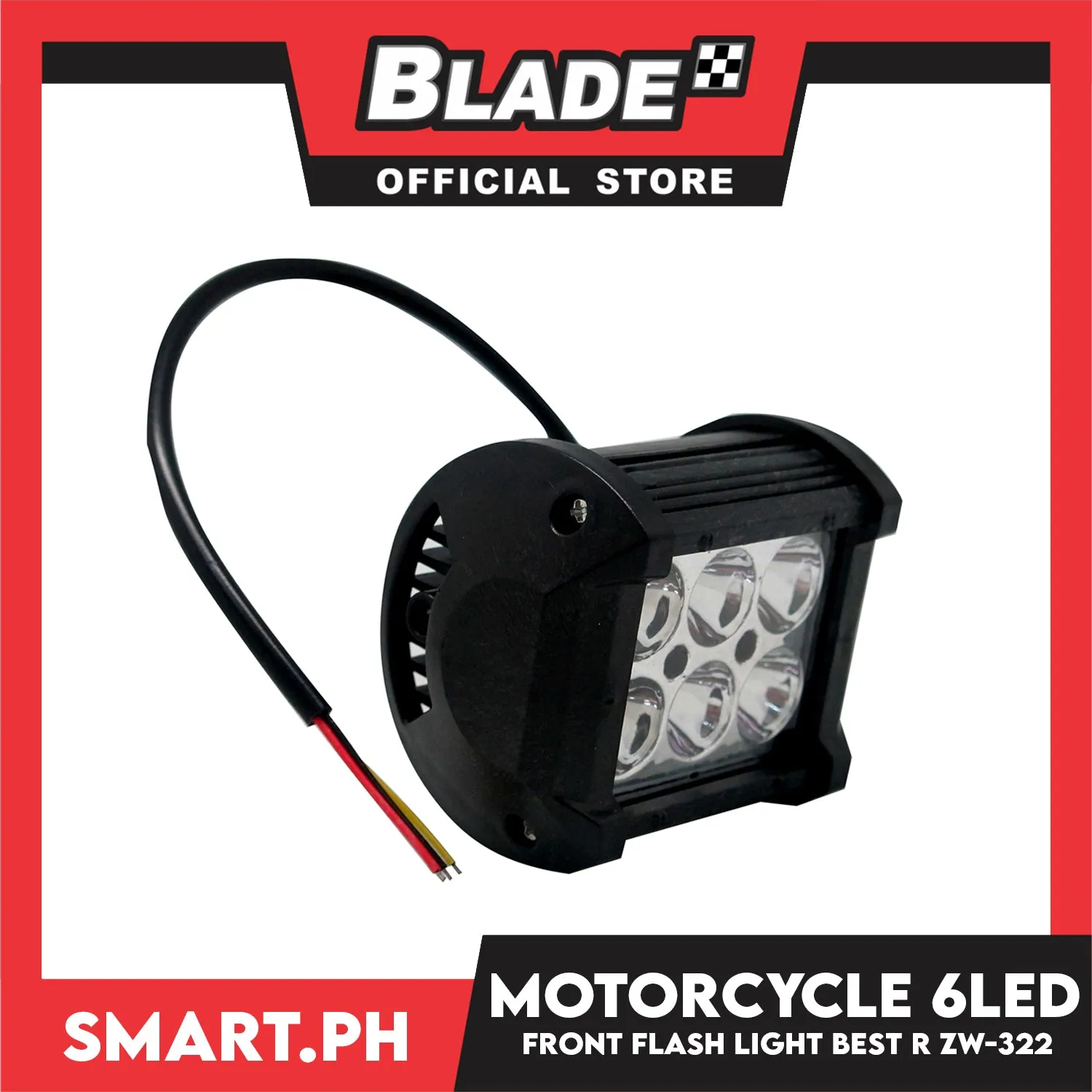 Motorcycle 6Led Opposite Flash Light ZW-322 (White)