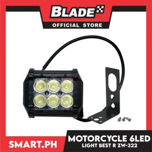 Motorcycle 6Led Opposite Flash Light ZW-322 (White)