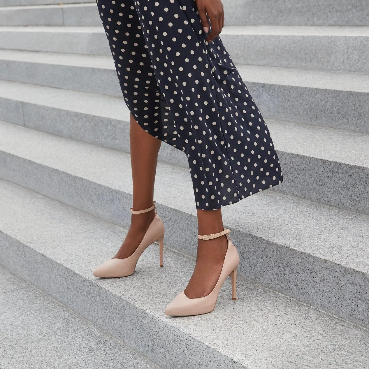 Mulan Vegan Nappa Leather Platform Pumps | Blush Pink