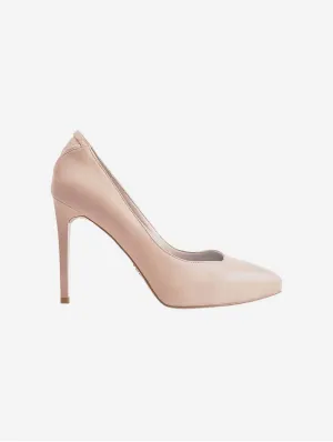Mulan Vegan Nappa Leather Platform Pumps | Blush Pink