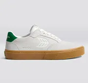 NAIOCA Gum Smoke White Suede Off-White Logo Green Sneaker Women