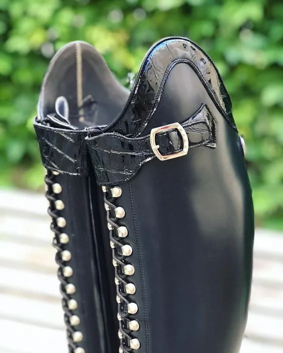 Navy Faux Croco Gloss