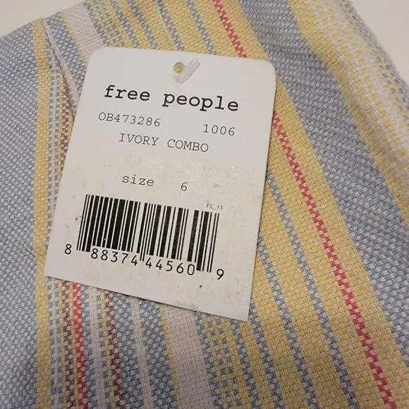 NEW Free People 'Neuman' Stripe Shorts