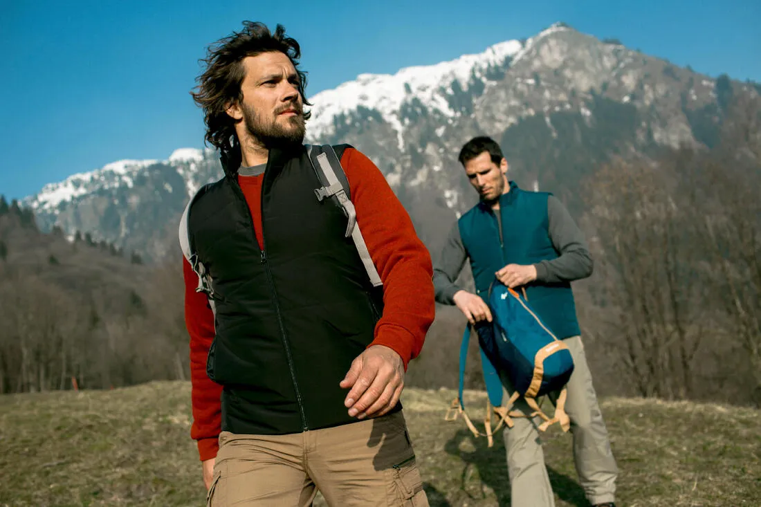 NH100 Men's Hiking Gilet (Sleeveless Padded Jacket) - Blue