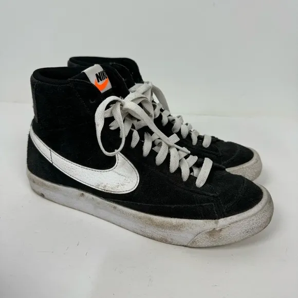 Nike Mid '77 Suede GS Black High Top Blazer dd3237-002