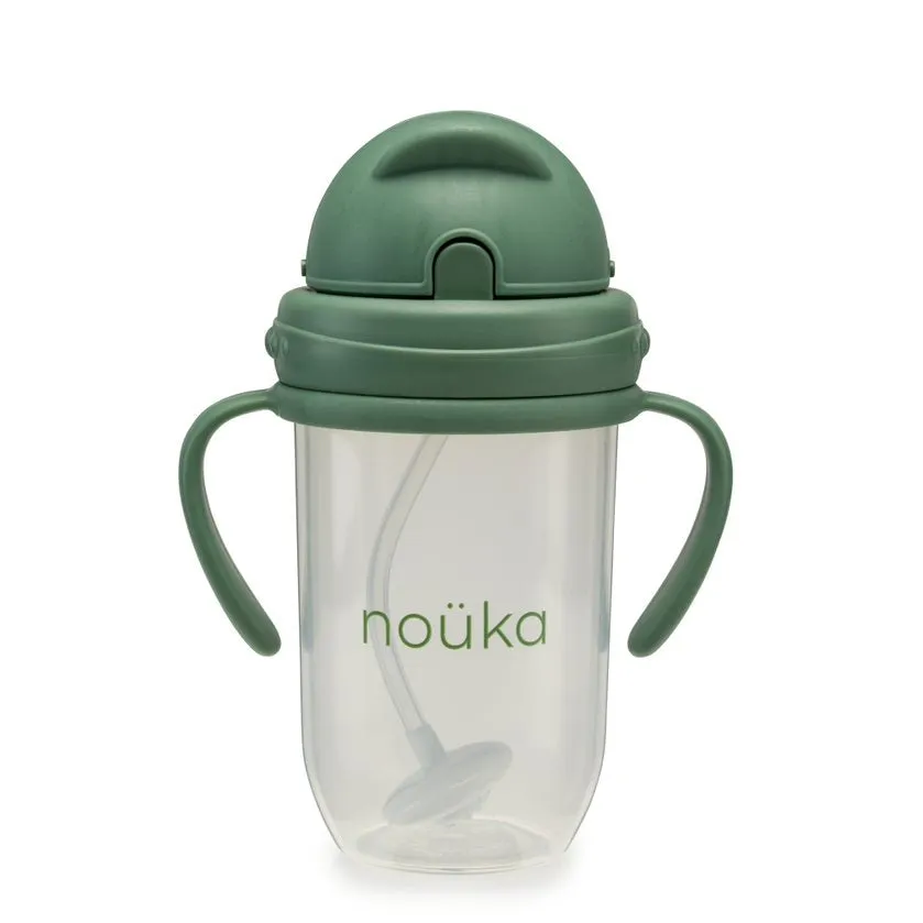 noüka Non-Spill Weighted Straw Cup  9 oz - Fern (Min. of 2 PK, Multiples of 2 PK)