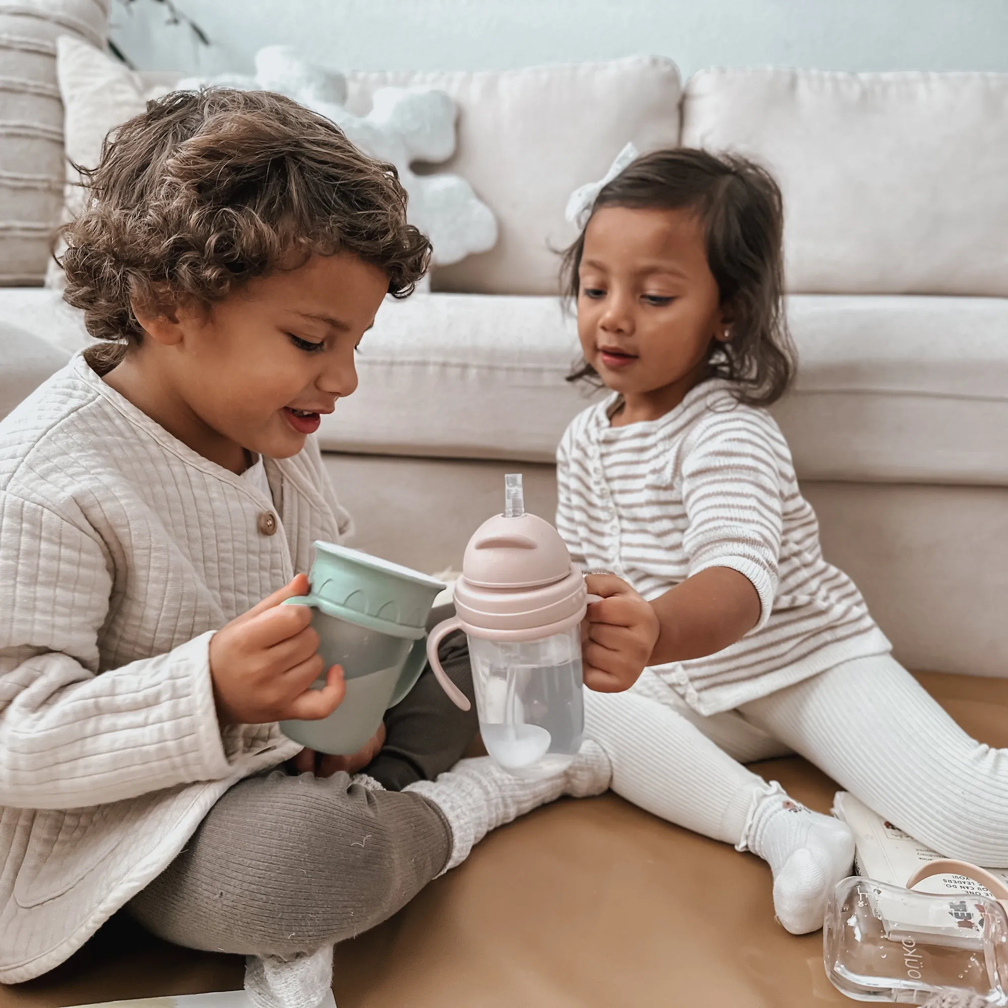 noüka Non-Spill Weighted Straw Cup  9 oz - Fern (Min. of 2 PK, Multiples of 2 PK)