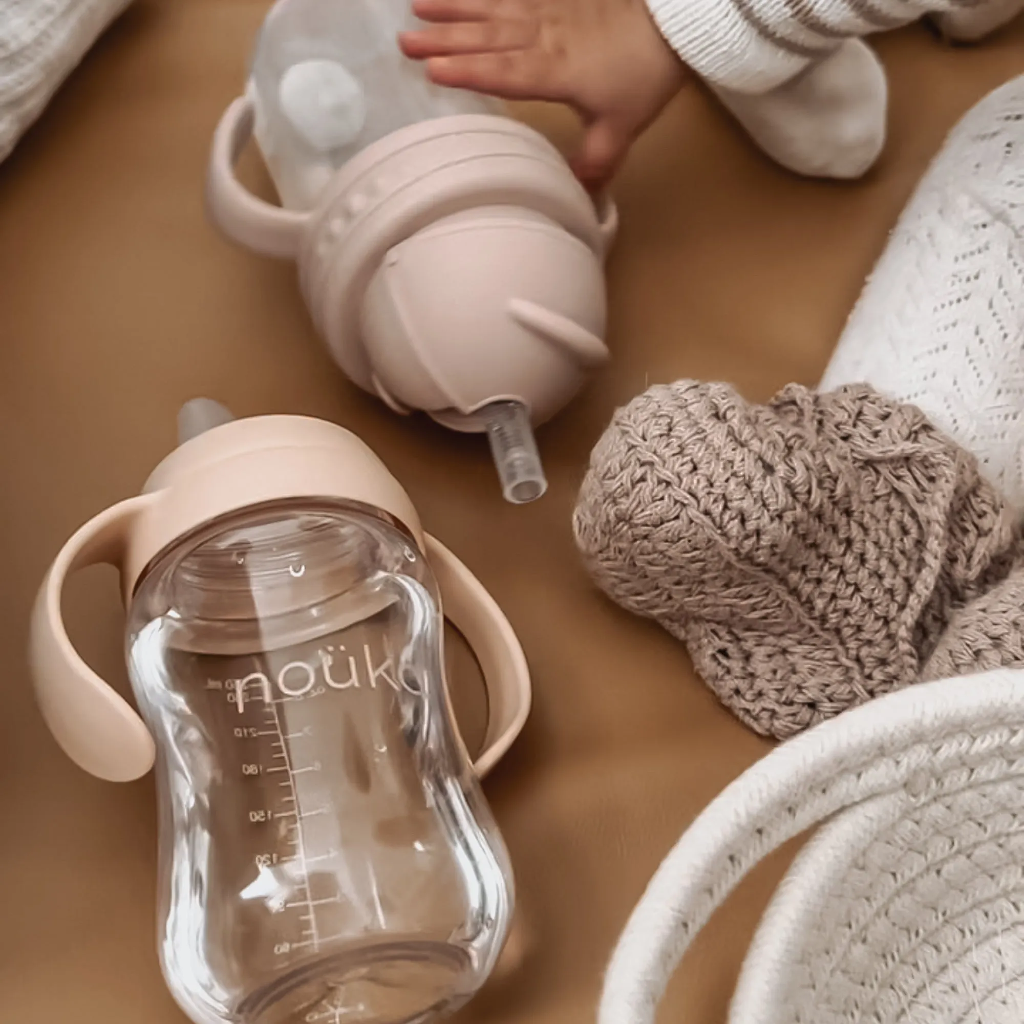 noüka Non-Spill Weighted Straw Cup  9 oz - Fern (Min. of 2 PK, Multiples of 2 PK)