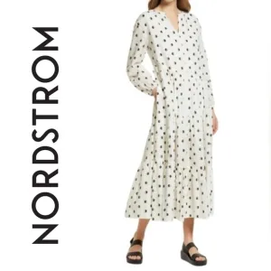 Nordstrom Half Moon/Polka Dot Dress