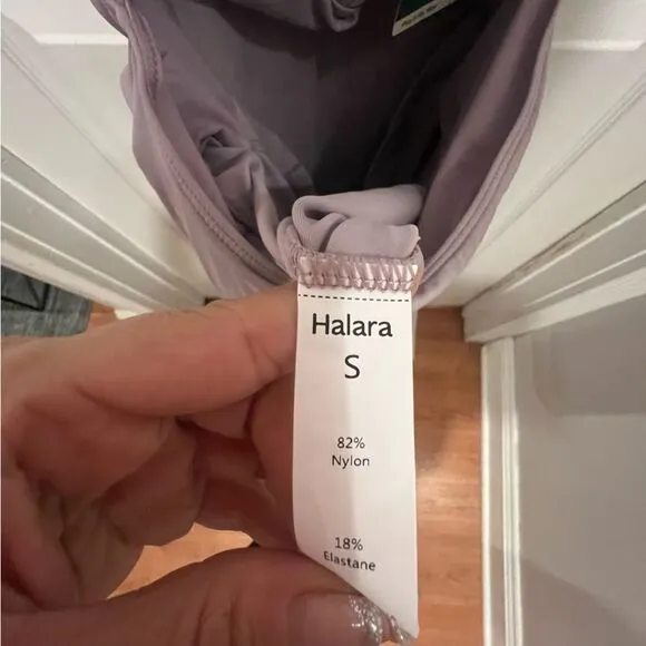 NWT Halara women's size small backless active dress pink purple with shorts