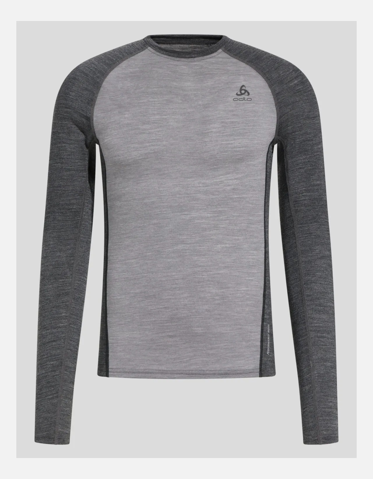 Odlo M Performance Wool 150 base layer, Dark Grey Melange