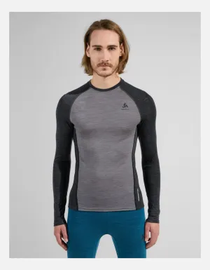Odlo M Performance Wool 150 base layer, Dark Grey Melange