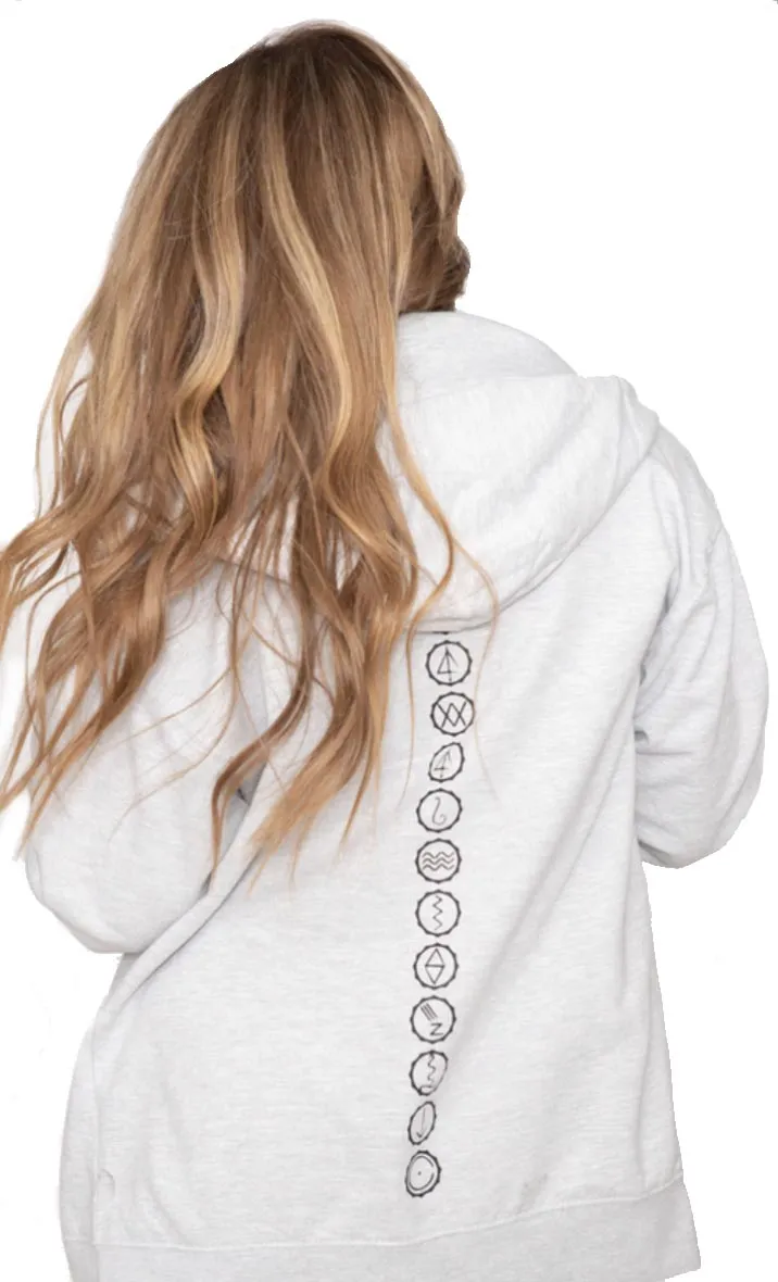 One Light Heather Grey Zip Sweatshirt