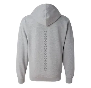 One Light Heather Grey Zip Sweatshirt