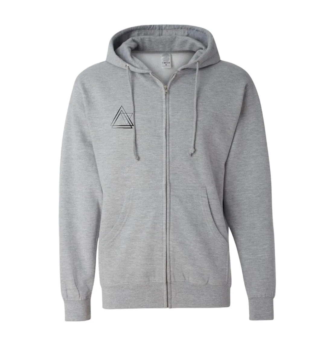 One Light Heather Grey Zip Sweatshirt
