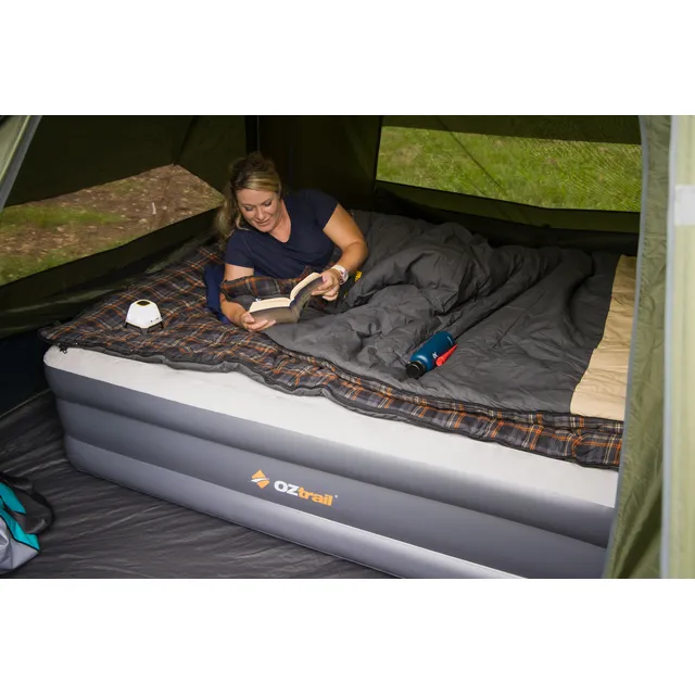 Oztrail Duocomfort Queen Airbed12V/240V Built In Pump.