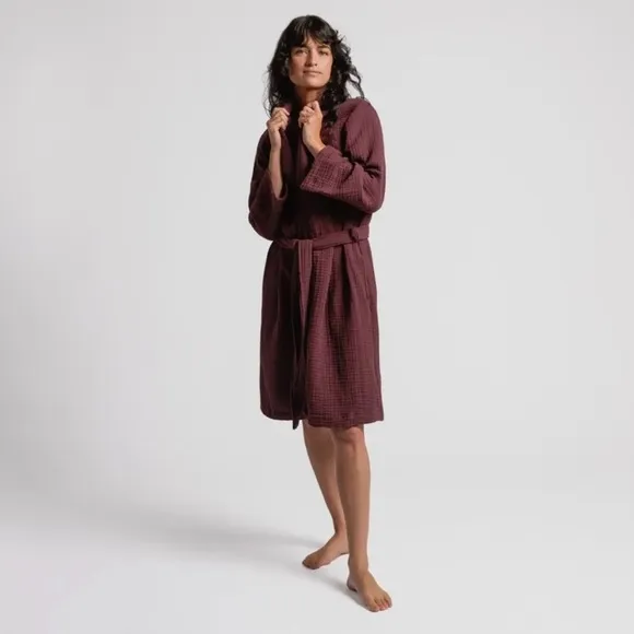 Parachute Cloud Cotton Robe - Mulberry - Size Small