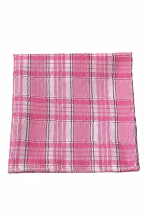 Pink Madison Plaid Pocket Square