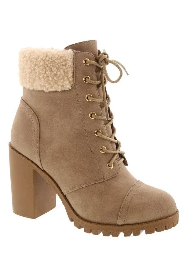 Piper1 Top Moda Khaki Boots