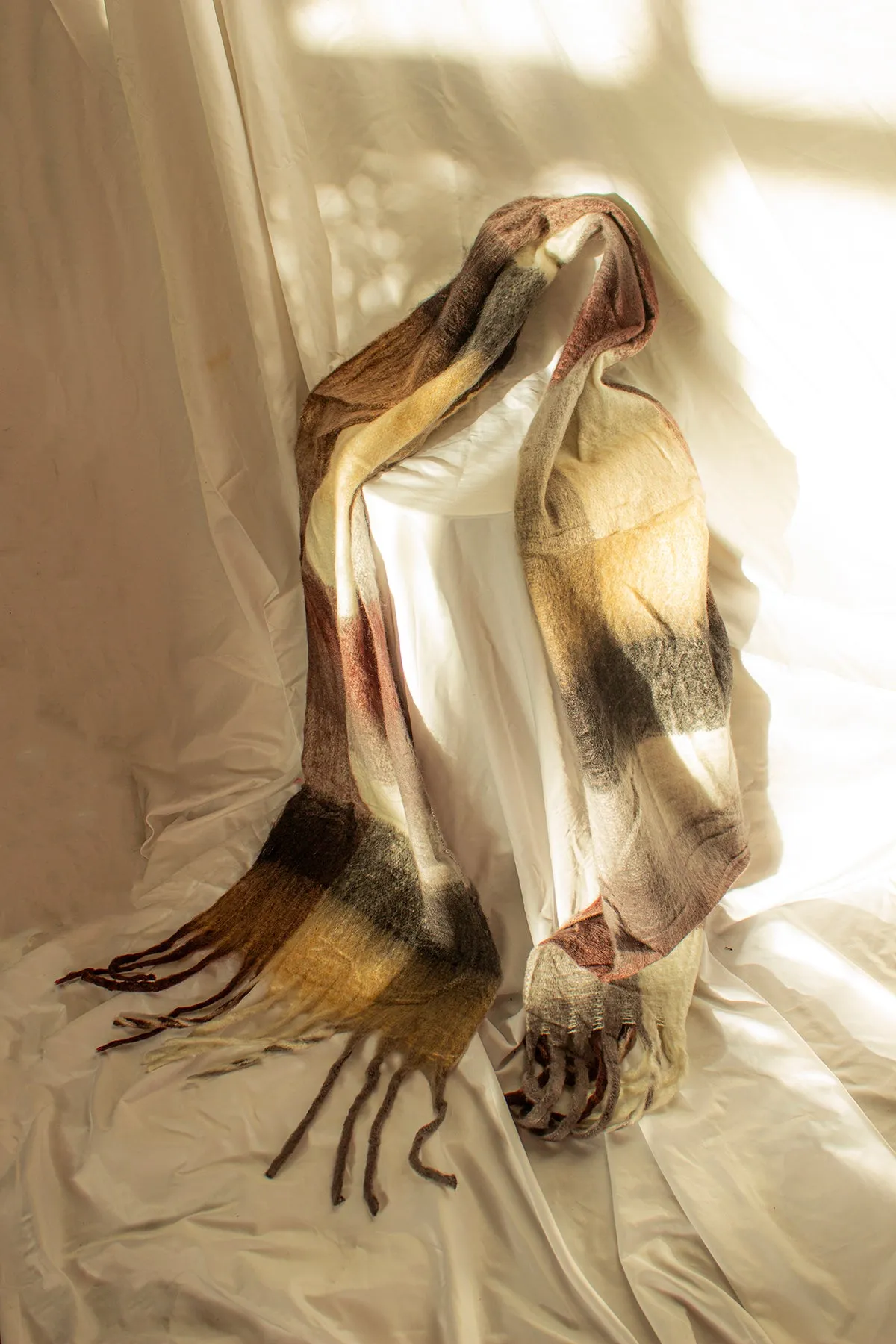 Plaid Warm Wrap Scarf