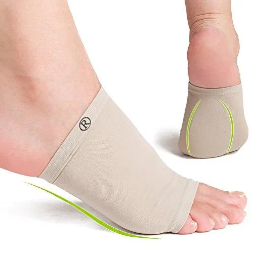 Plantar Fasciitis Gel Infused Arch Support Cushioned Foot Sleeves
