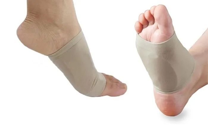 Plantar Fasciitis Gel Infused Arch Support Cushioned Foot Sleeves