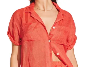 Playa Pocket Blouse-Tallows Short ::RET