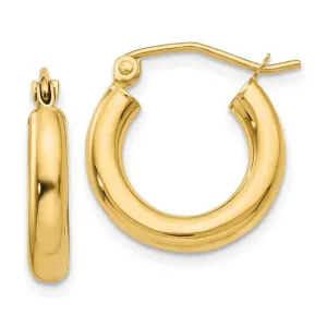 Polished Tube Hoop Earrings