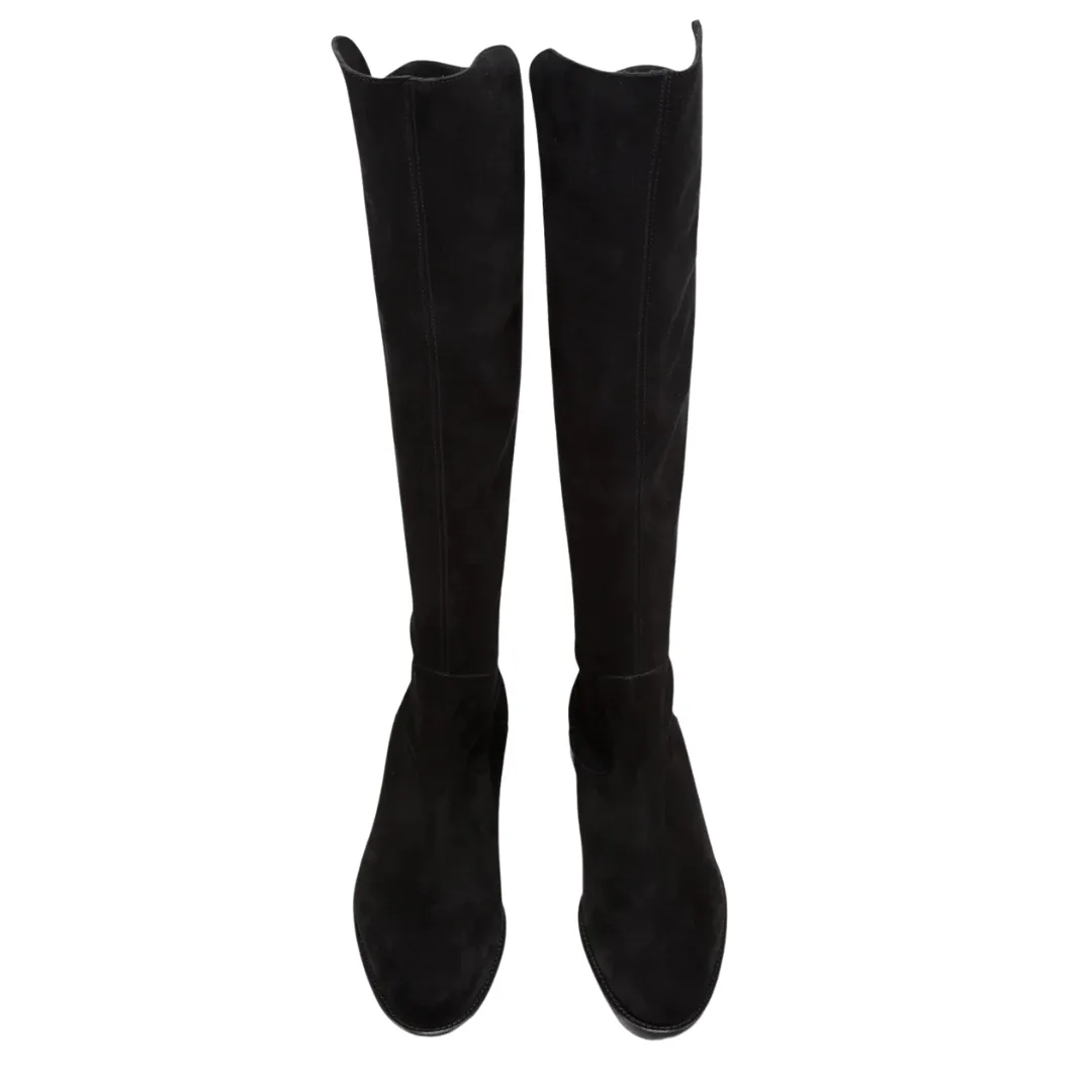 Pull-On Boot - Black Suede