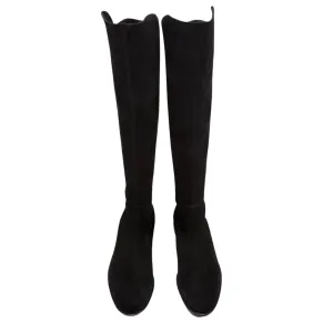 Pull-On Boot - Black Suede