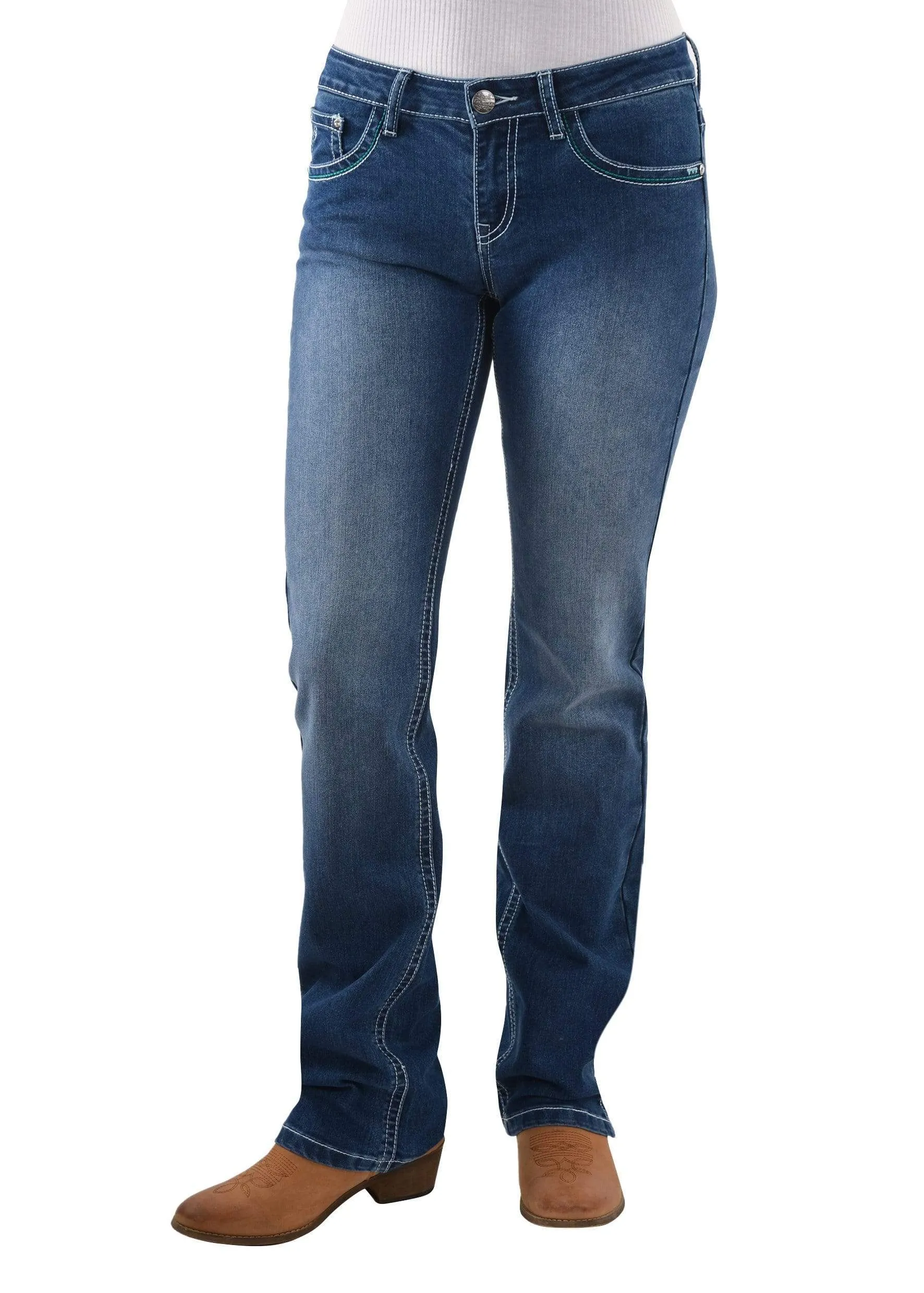 Pure Western Jeans Womens Camila Straight 34in Leg (PCP2212503)