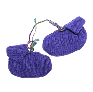 Purple Knit Booties