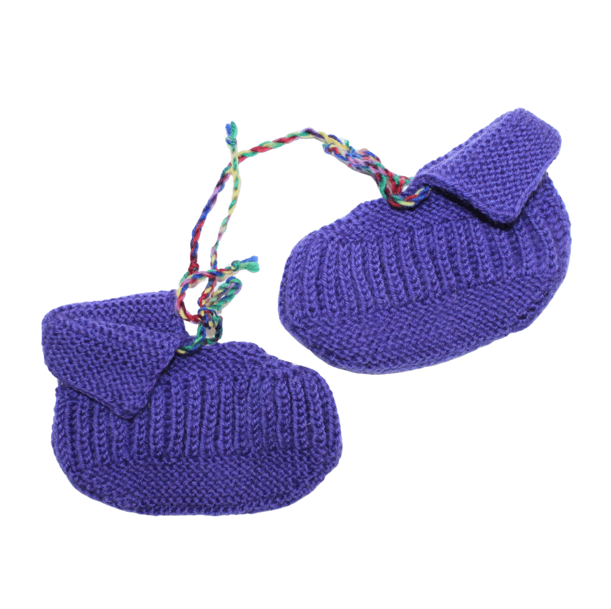 Purple Knit Booties