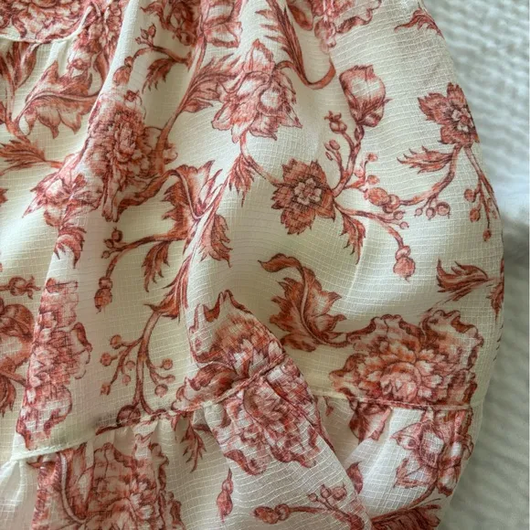 Ralph Lauren Tiered Peasant Style Midi Skirt