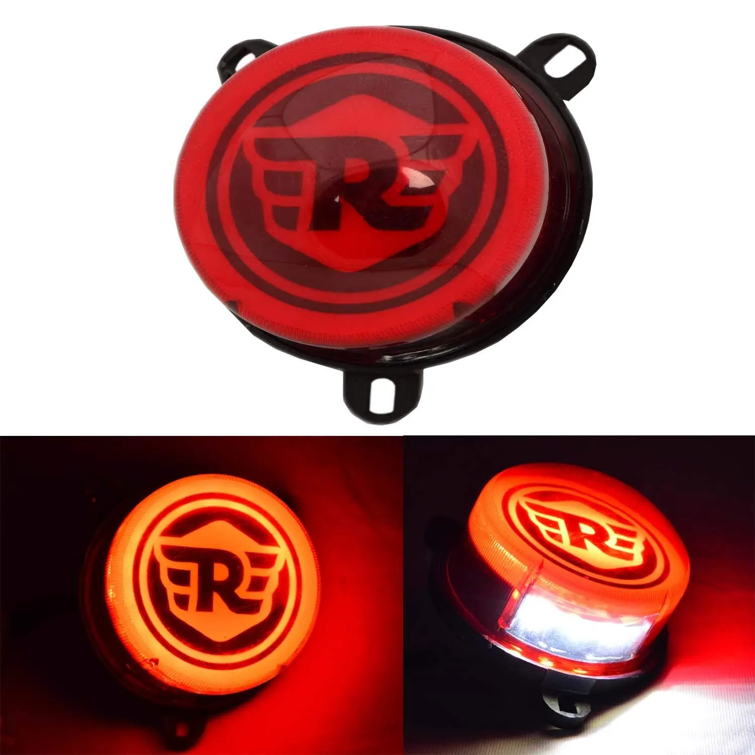 RE Classic Tail Light 3, And Indicator Combo For Royal Enfield Classic (5 Pcs), BLACK.