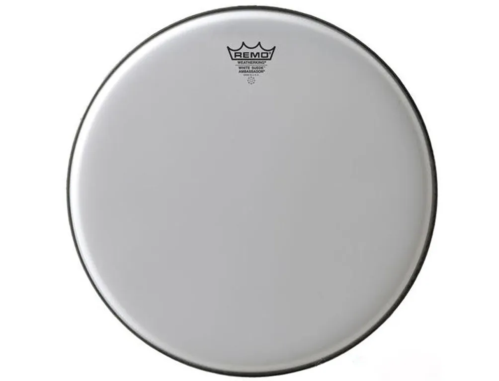 Remo-Pelle Ambassador White Suede 15"