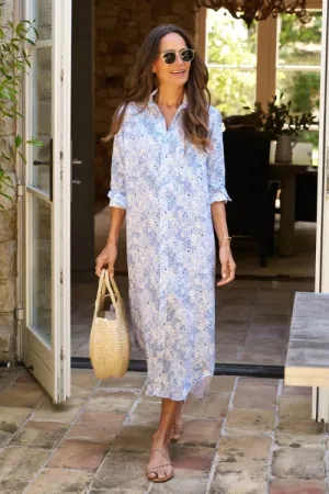 Rory Dress - Blue Floral