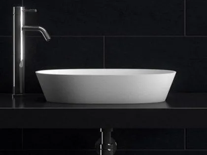 Rosetta Oval Stone Basin - 600mm - STB01