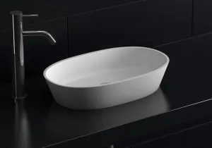 Rosetta Oval Stone Basin - 600mm - STB01