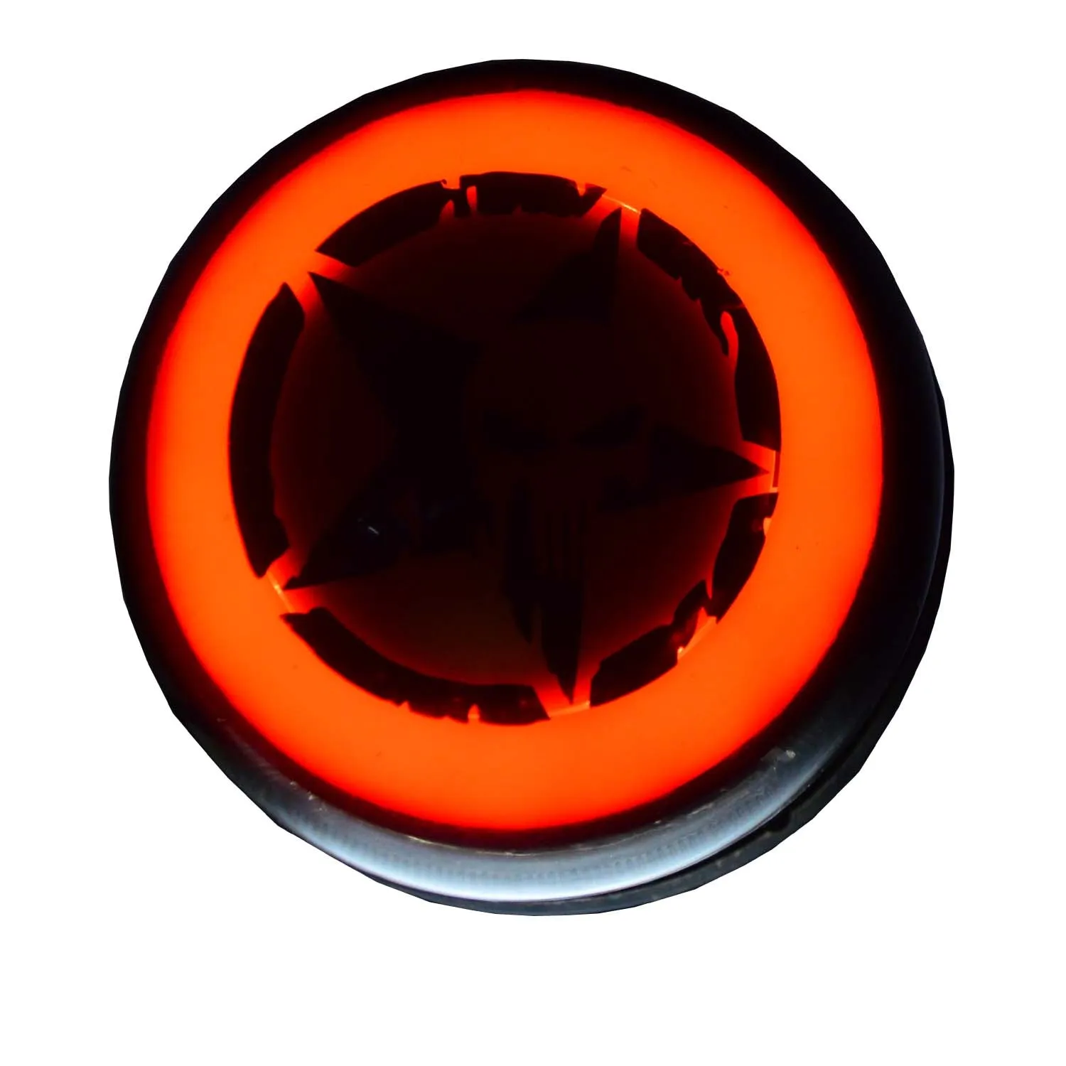 Royal Enfield Tail Light Skull Star Face Black For - Royal Enfield Classic 350,500 BS3,BS4,BS6